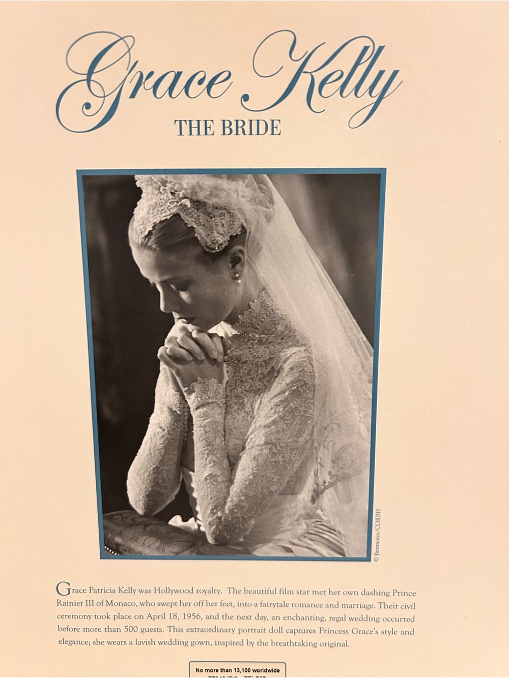 Barbie collector gold label Grace Kelly The Bride Collector Doll
New in Box - Picture 7 of 7